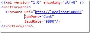 configuración xml del programa HttpRelay